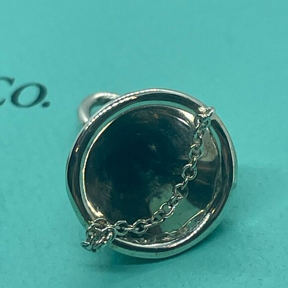 Tiffany & Co. Sterling Silver Blue Enamel Party Hat Birthday Charm - Picture 10 of 11